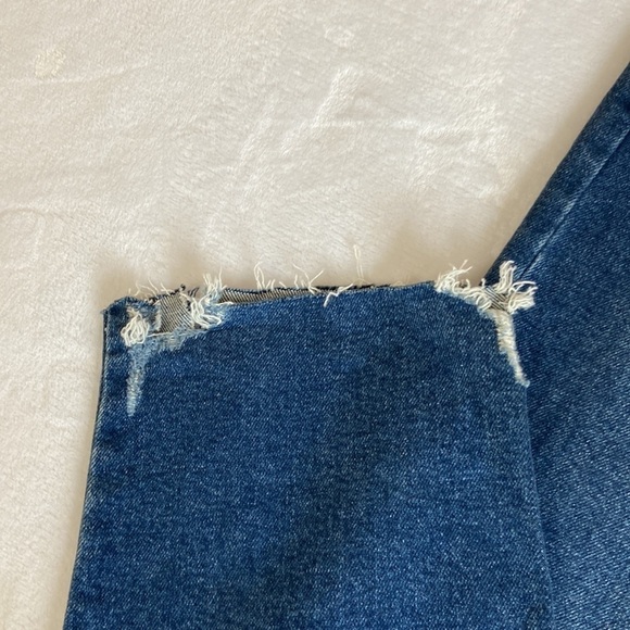 Just Black Denim High Rise Vintage Straight Leg Raw Hem MP&Co. Boutique NWT 31 - Picture 13 of 16